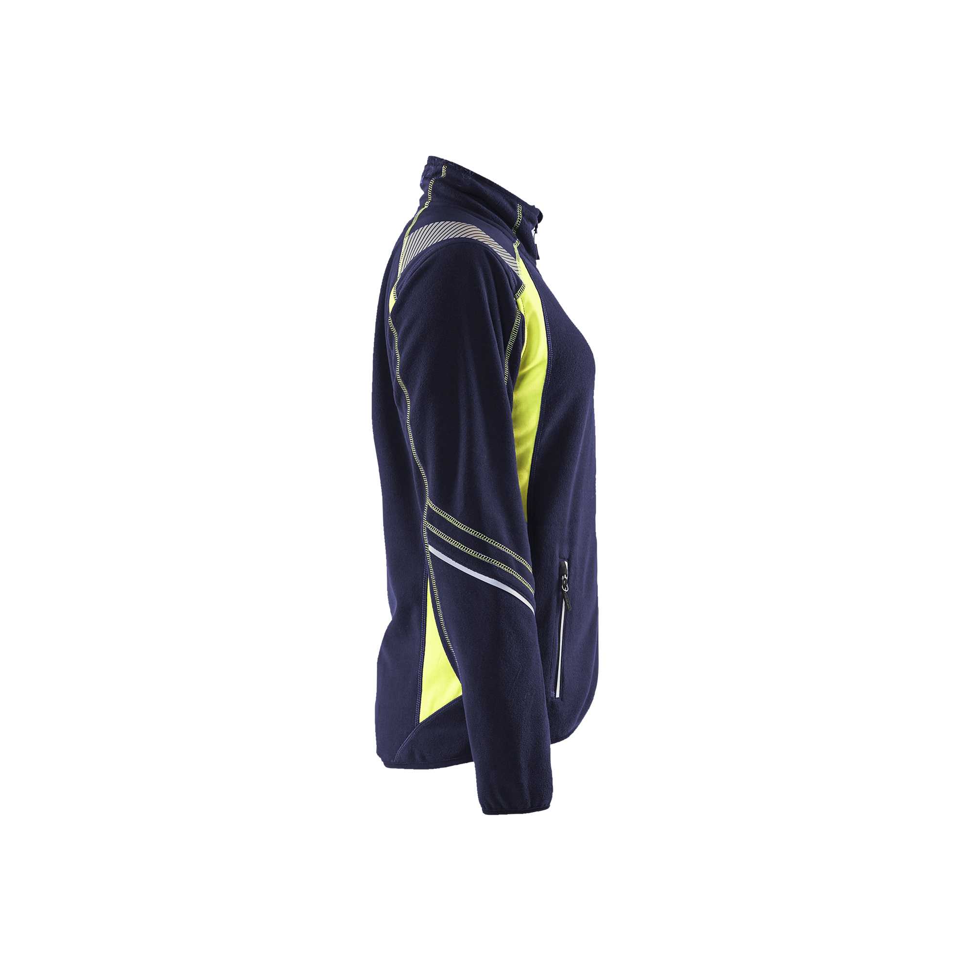 BLAKLADER 49731010 Women's microfleece jacket Hi Vis Reflective Fleece Jacket WOMEN - Antipilling
